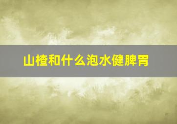 山楂和什么泡水健脾胃