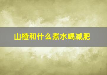 山楂和什么煮水喝减肥