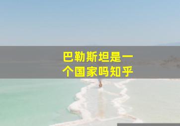 巴勒斯坦是一个国家吗知乎