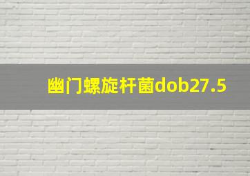 幽门螺旋杆菌dob27.5