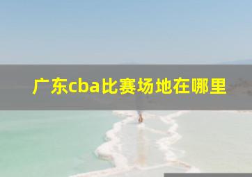 广东cba比赛场地在哪里