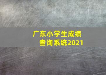 广东小学生成绩查询系统2021