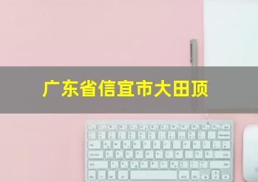 广东省信宜市大田顶