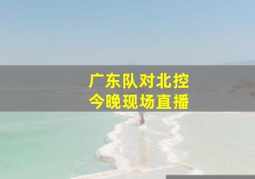 广东队对北控今晚现场直播