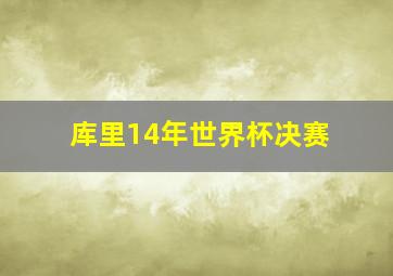 库里14年世界杯决赛