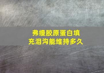 弗缦胶原蛋白填充泪沟能维持多久