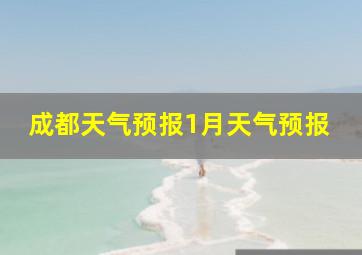 成都天气预报1月天气预报