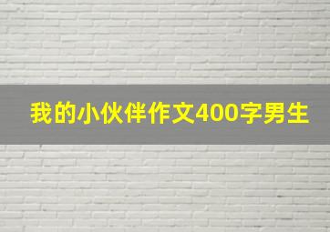 我的小伙伴作文400字男生