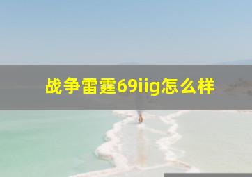 战争雷霆69iig怎么样