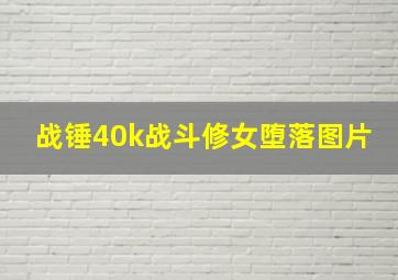 战锤40k战斗修女堕落图片