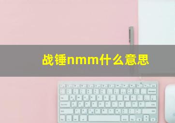 战锤nmm什么意思