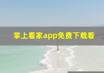 掌上看家app免费下载看