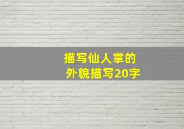 描写仙人掌的外貌描写20字