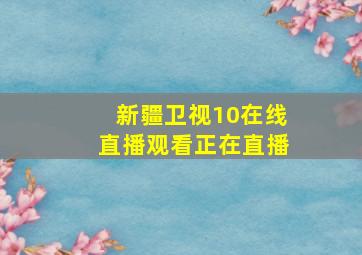 新疆卫视10在线直播观看正在直播