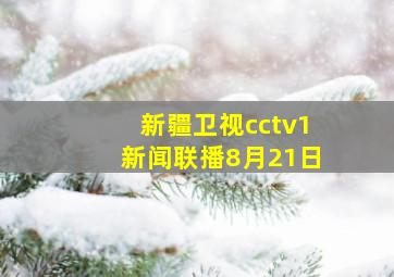 新疆卫视cctv1新闻联播8月21日