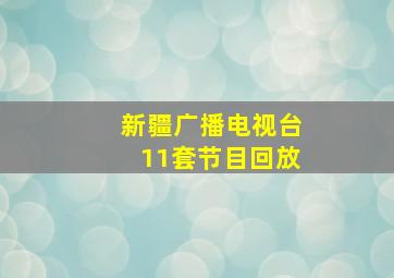 新疆广播电视台11套节目回放