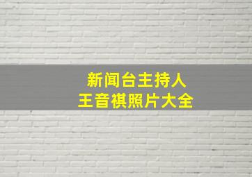 新闻台主持人王音祺照片大全