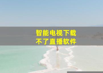 智能电视下载不了直播软件