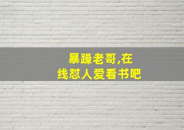 暴躁老哥,在线怼人爱看书吧