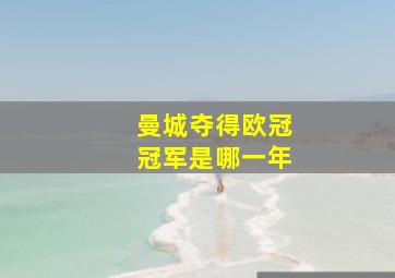 曼城夺得欧冠冠军是哪一年