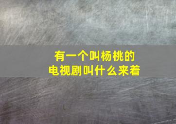 有一个叫杨桃的电视剧叫什么来着