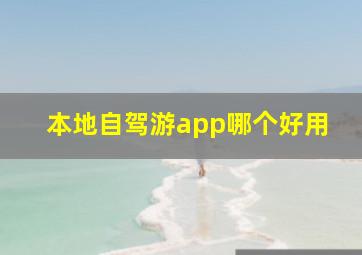 本地自驾游app哪个好用