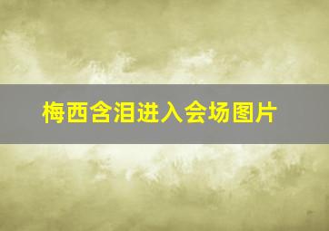 梅西含泪进入会场图片