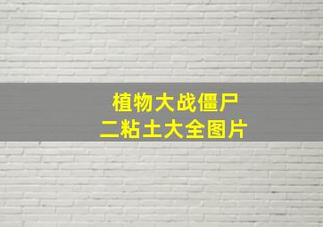 植物大战僵尸二粘土大全图片