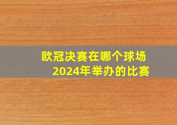 欧冠决赛在哪个球场2024年举办的比赛