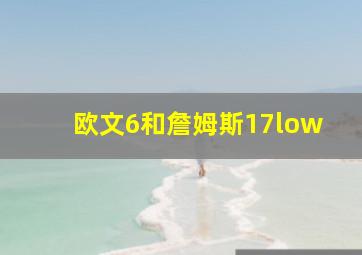 欧文6和詹姆斯17low