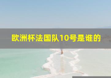 欧洲杯法国队10号是谁的