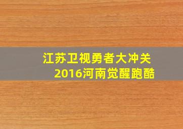 江苏卫视勇者大冲关2016河南觉醒跑酷