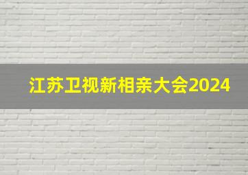 江苏卫视新相亲大会2024