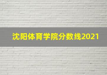 沈阳体育学院分数线2021