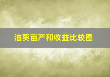 油葵亩产和收益比较图