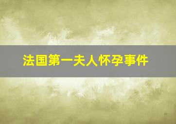 法国第一夫人怀孕事件