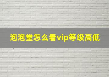 泡泡堂怎么看vip等级高低