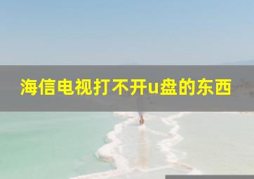 海信电视打不开u盘的东西