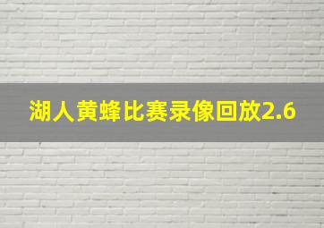 湖人黄蜂比赛录像回放2.6