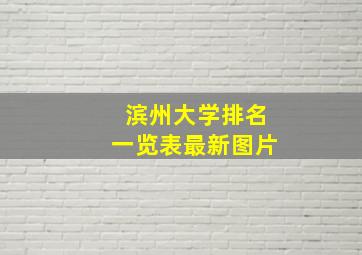 滨州大学排名一览表最新图片