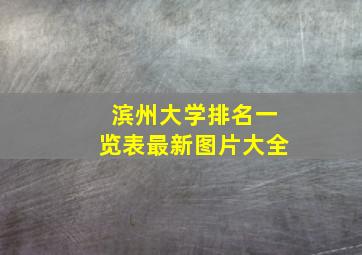 滨州大学排名一览表最新图片大全