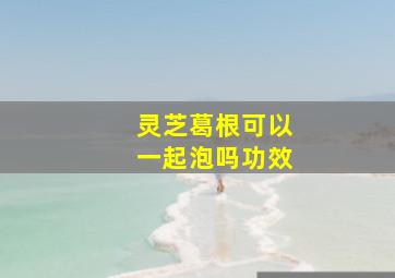 灵芝葛根可以一起泡吗功效