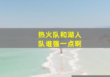 热火队和湖人队谁强一点啊