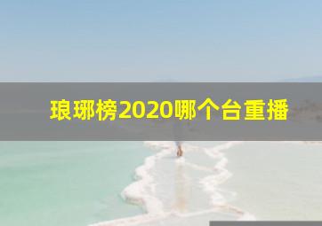 琅琊榜2020哪个台重播