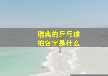 瑞典的乒乓球拍名字是什么