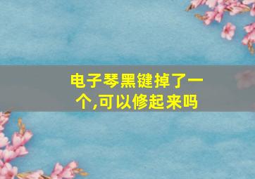 电子琴黑键掉了一个,可以修起来吗