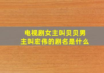 电视剧女主叫贝贝男主叫宏伟的剧名是什么