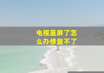 电视蓝屏了怎么办修复不了