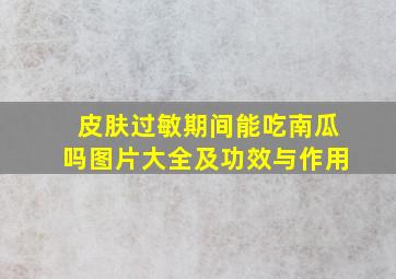 皮肤过敏期间能吃南瓜吗图片大全及功效与作用