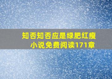 知否知否应是绿肥红瘦小说免费阅读171章